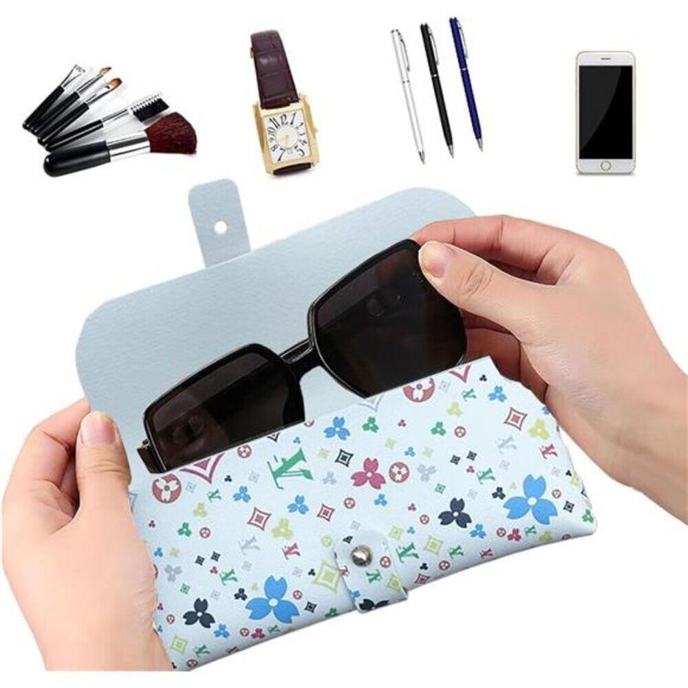 Glasses Storage Bag for Travel Soft Sunglasses Pouch Fashion Accessory